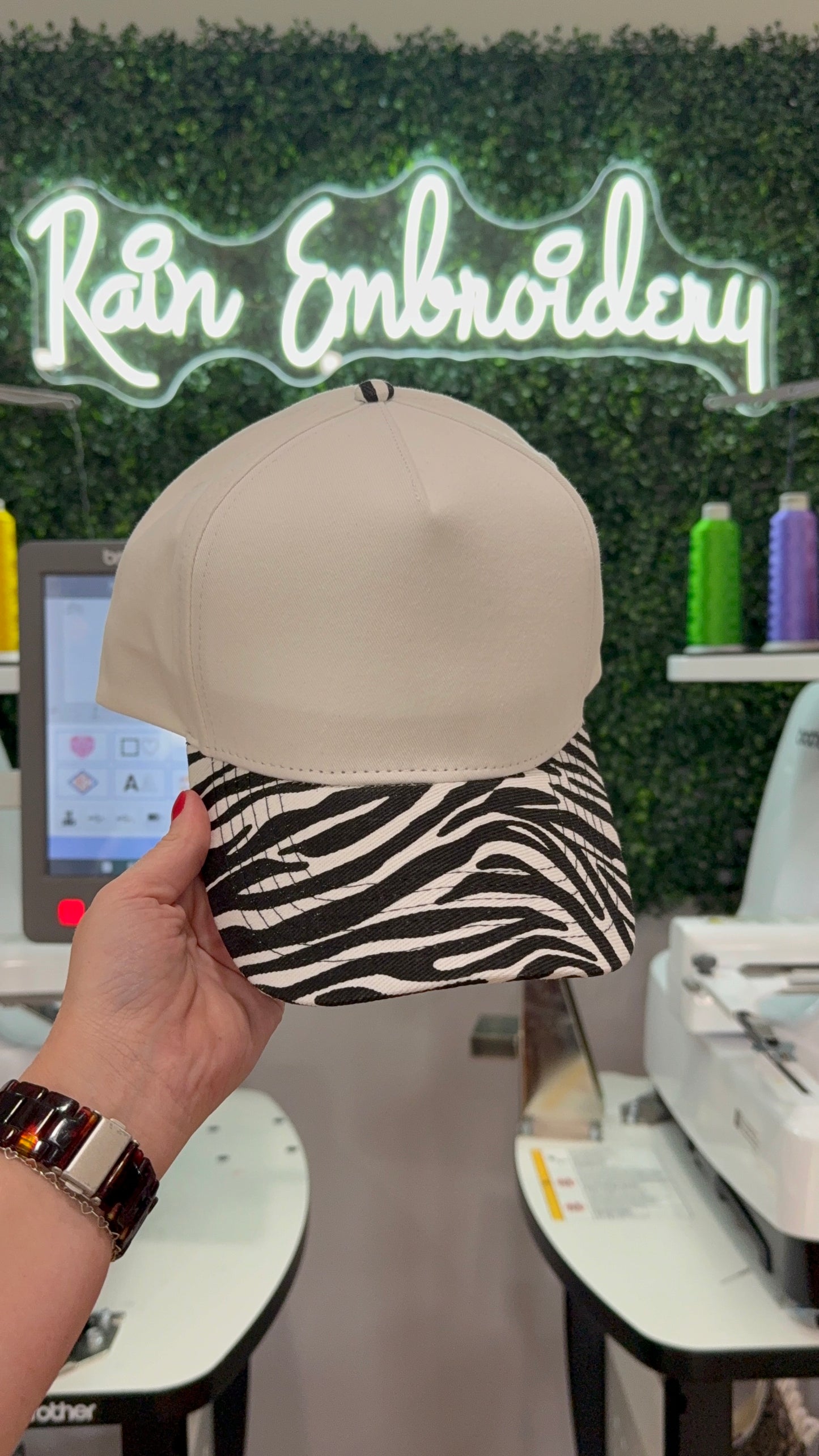 Zebra Bill Trucker Hat (blanks)