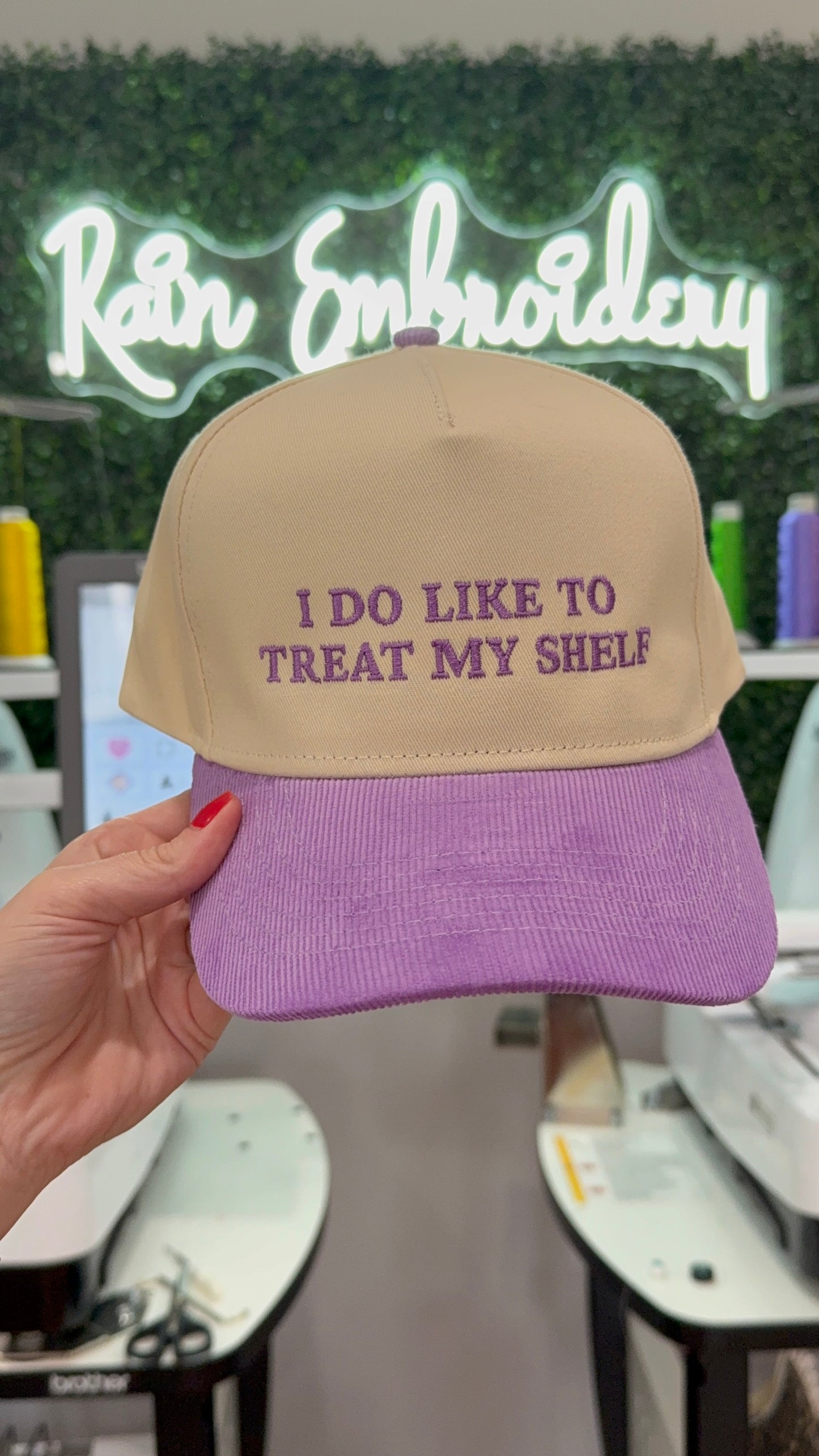 I Do Like To Treat My Shelf - Embroidered Trucker Hat