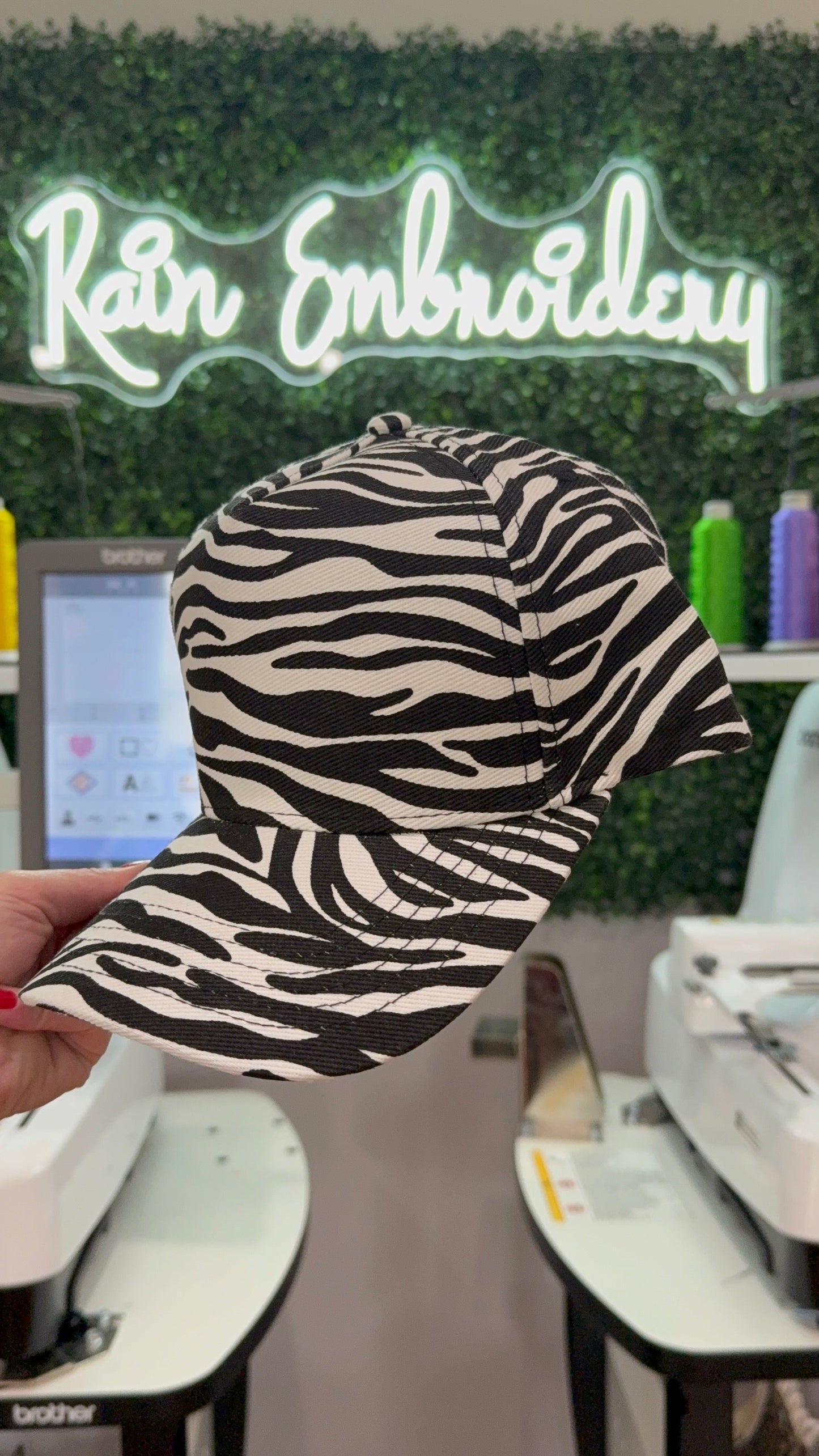 Zebra Trucker Hat (blanks)