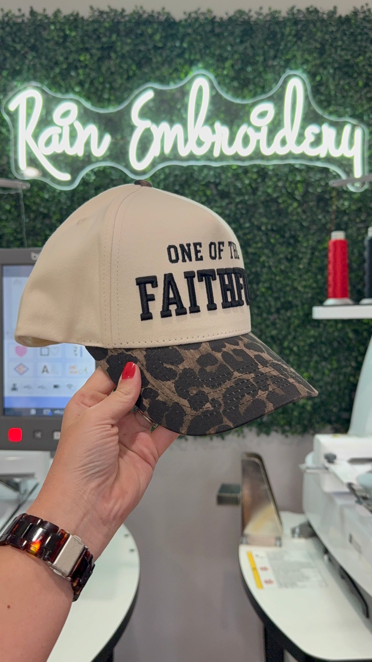 FAITHFUL Vintage Leopard Embroidered Hat
