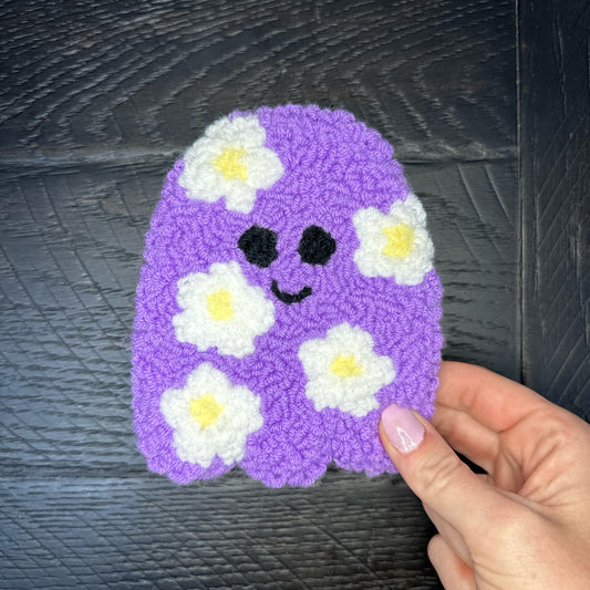 Flower Ghost Tufted Coaster