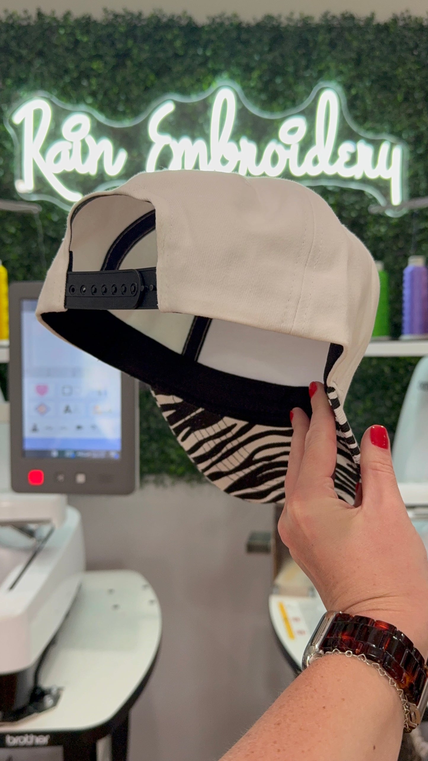 Zebra Bill Trucker Hat (blanks)