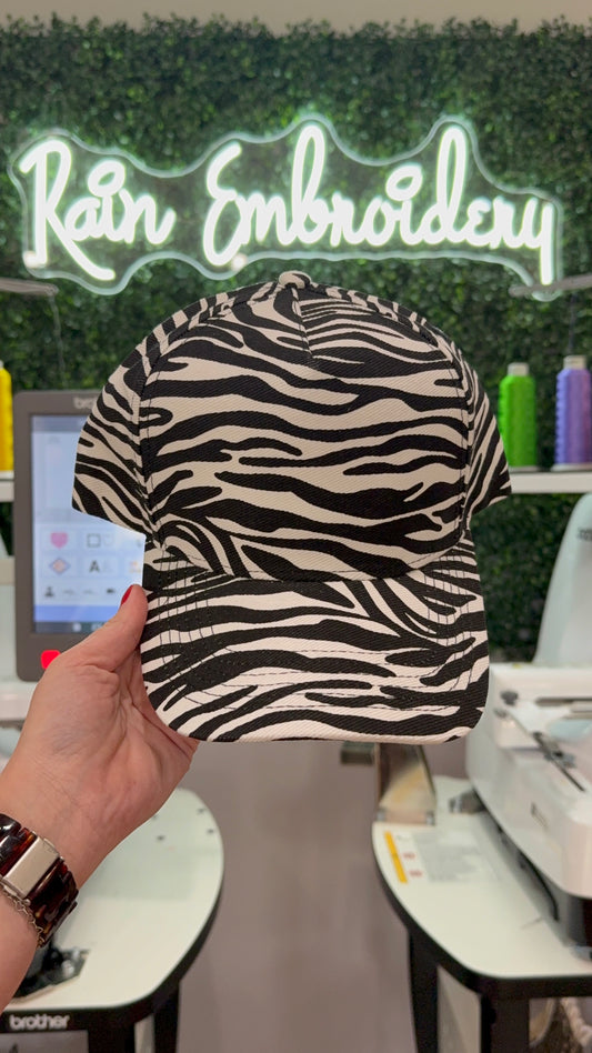 Zebra Trucker Hat (blanks)