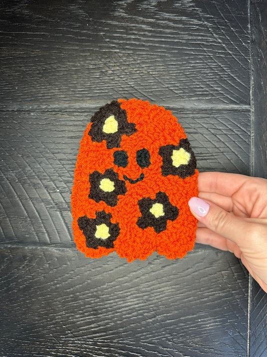 Flower Ghost Tufted Coaster