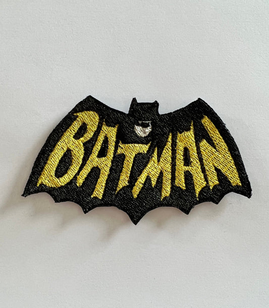 Retro Batman Embroidered Patch, Guys Patch, Girls Patch, Embroidery Design Patch, Funny Patch, Sew On, Iron On, Jacket Patch