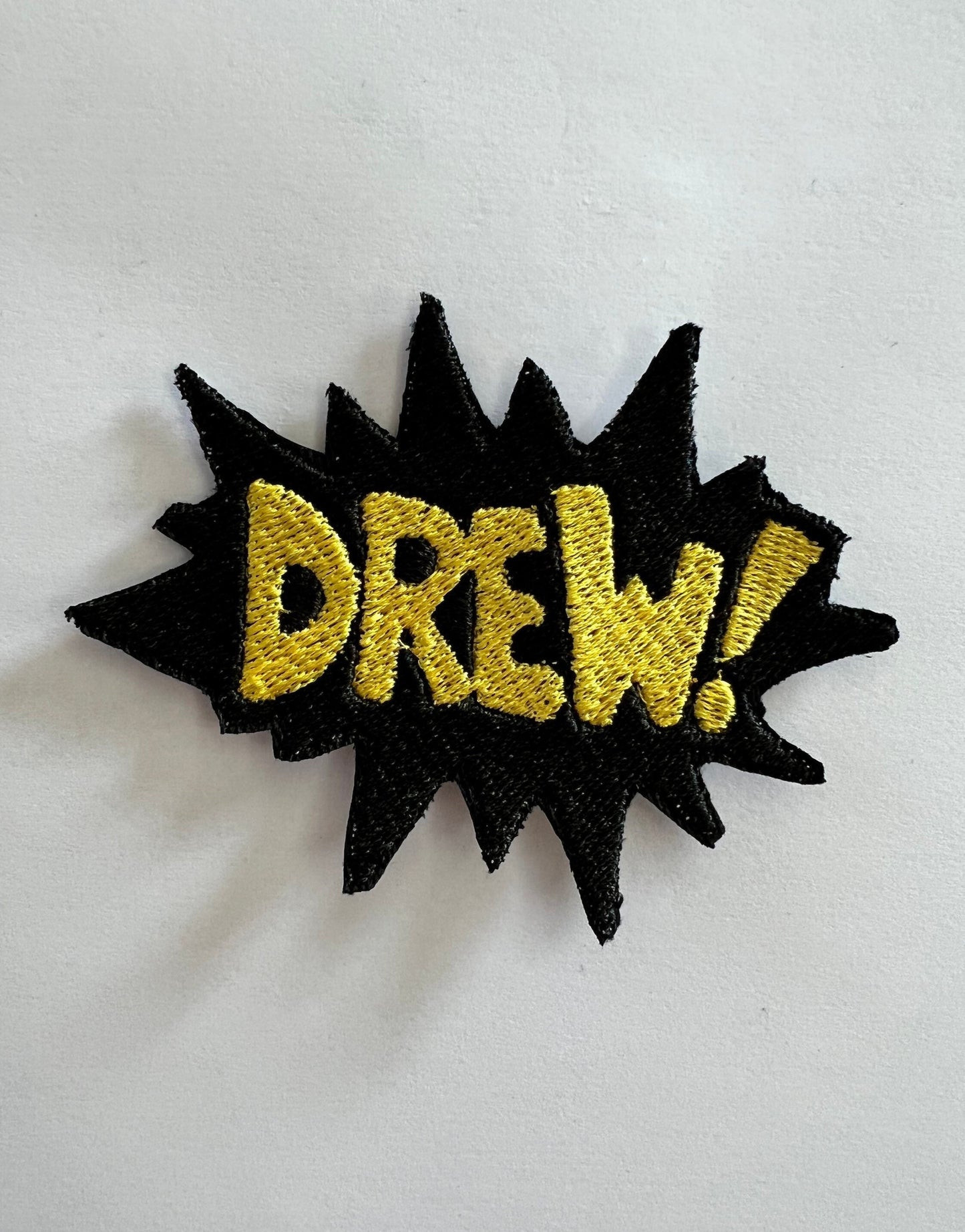 Drew - Justin Beiber Iron-On Embroidered Patch, Justice, Drew, Purpose, Embroidered Patch, Backpack Patch, Jacket Patch