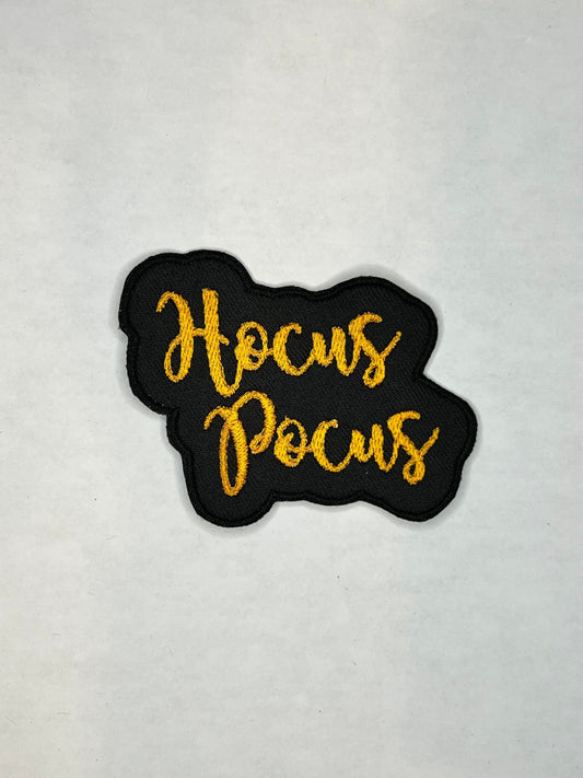 Hocus Pocus Embroidered Patch, Halloween Patch, Iron On Patch, Sew On Patch, Jacket Patch, Iron On Patch