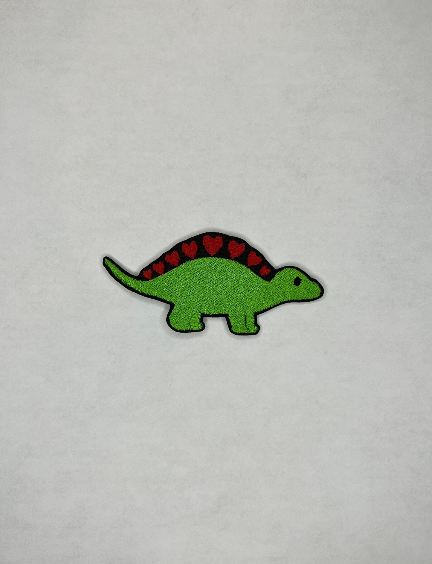 Dinosaur Heart Embroidered Patch / Dino Love Patch / Backpack Patch / Jacket Patch / Embroidery