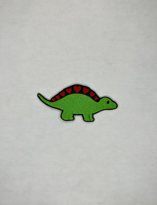 Dinosaur Heart Embroidered Patch / Dino Love Patch / Backpack Patch / Jacket Patch / Embroidery