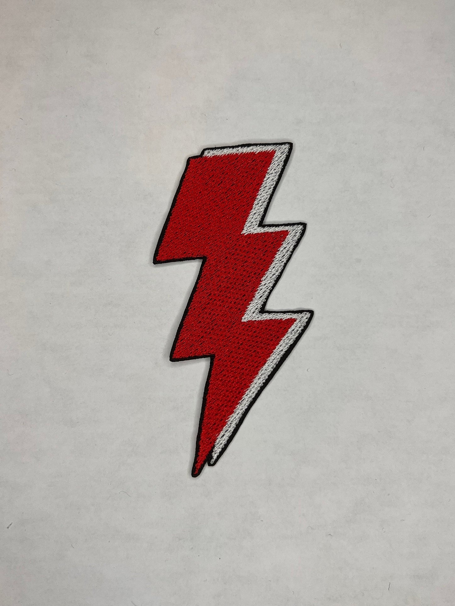 Retro Lightning Bolt Embroidered Patch / Storm Patch / Iron On Patch / Sew On Patch / Backpack Patch / Jacket Patch