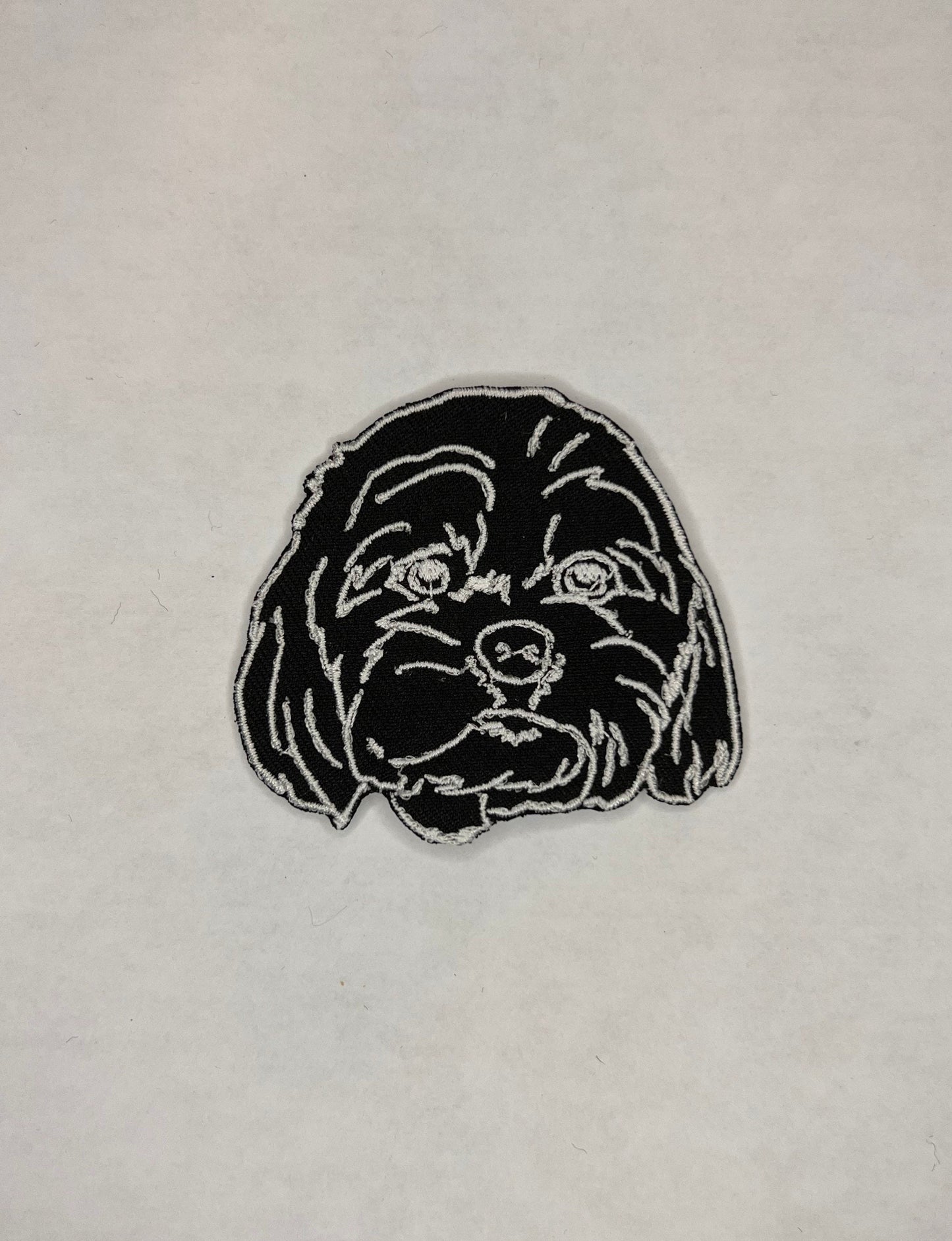 Shih Tzu Embroidered Patch / Iron On Patch / Sew On Patch / Backpack Patch / Jacket Patch / Dog Patch / Custom Dog Embroidery