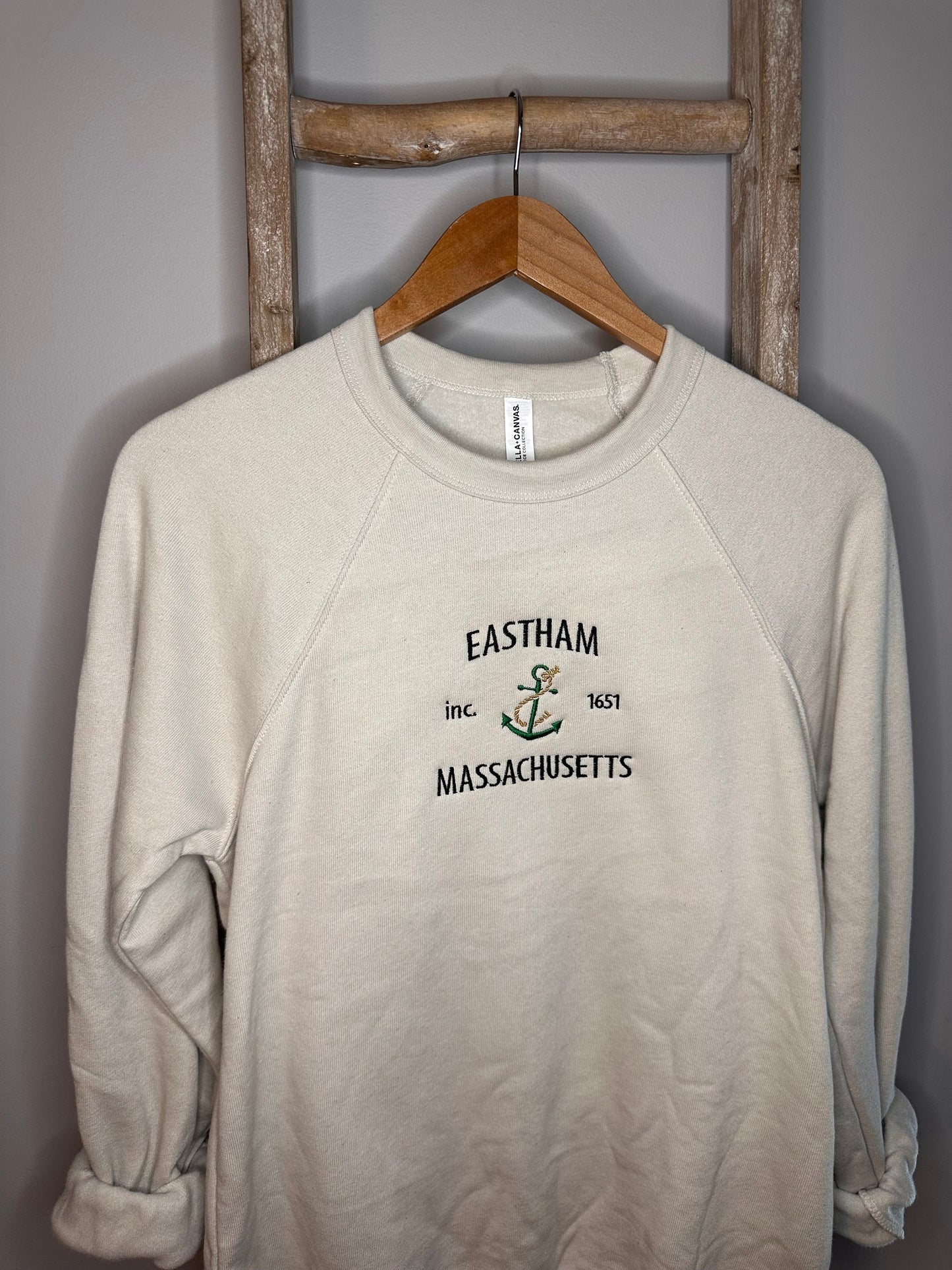 Eastham Massachusetts Embroidered Crewneck / Cape Cod Pullover / Cape Cod Embroidery / Eastham Crewneck / Massachusetts Embroidery