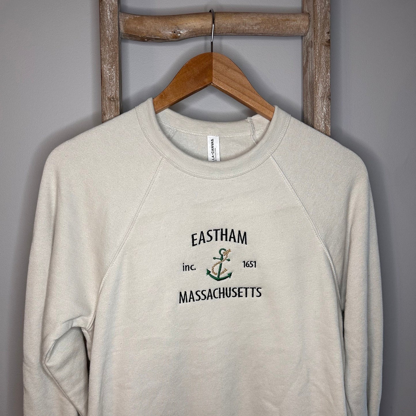 Eastham Massachusetts Embroidered Crewneck / Cape Cod Pullover / Cape Cod Embroidery / Eastham Crewneck / Massachusetts Embroidery