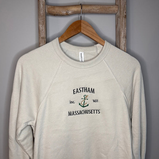 Eastham Massachusetts Embroidered Crewneck / Cape Cod Pullover / Cape Cod Embroidery / Eastham Crewneck / Massachusetts Embroidery